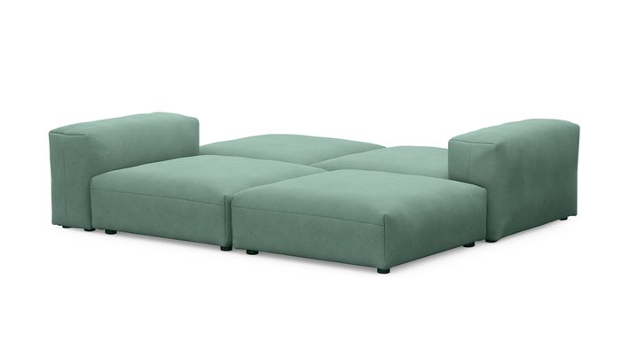 Прямой диван Фиджи темно-мятного цвета - купить Прямые диваны по цене 71400.0