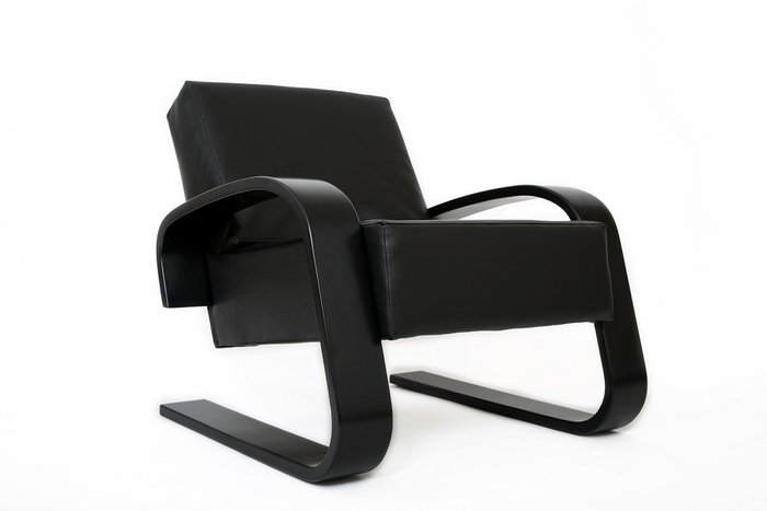Кресло для отдыха Рица черного цвета