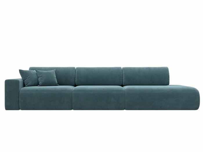 Диван-кровать Лига 036 Модерн Лонг темно-бирюзового цвета с левым подлокотником - купить Прямые диваны по цене 98999.0