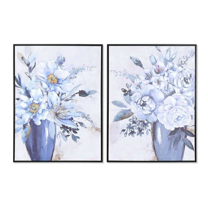 Картина 60 x 3,5 x 80 cm Ваза для цветов традиционный (2 штук)