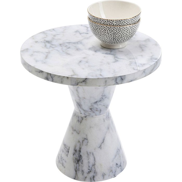 Столик приставной Marble белого цвета - купить Журнальные столики по цене 29790.0