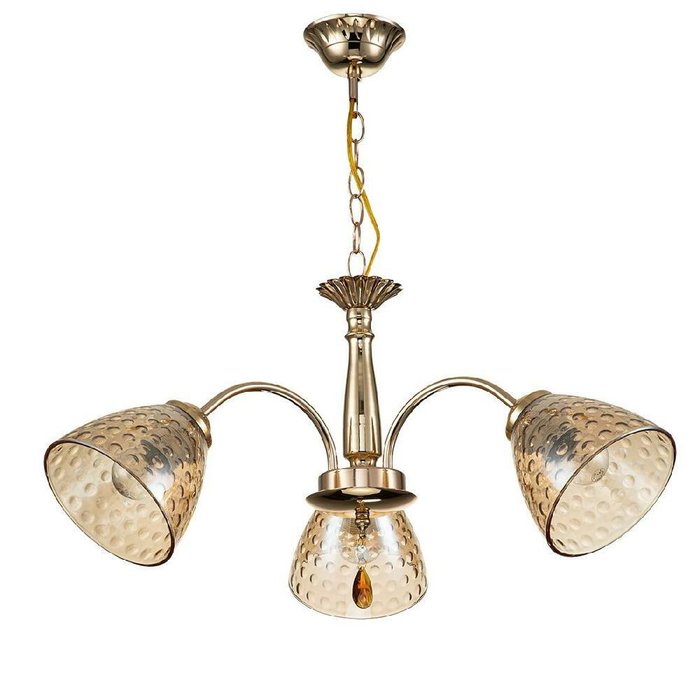 Подвесной светильник Freesia 658/3PL Gold (стекло, цвет золото) - купить Подвесные светильники по цене 4950.0 Подвесной светильник Freesia 658/3PL Gold (стекло, цвет золото) - купить Подвесные светильники по цене 4950.0