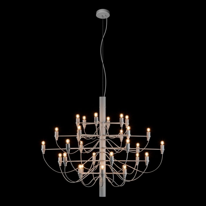 Подвесной светильник Gino 10196/800 White (металл, цвет белый) - купить Подвесные люстры по цене 42080 Подвесной светильник Gino 10196/800 White (металл, цвет белый) - купить Подвесные люстры по цене 42080