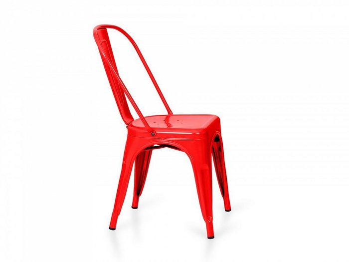 Стул Tolix красного цвета - лучшие Обеденные стулья в INMYROOM