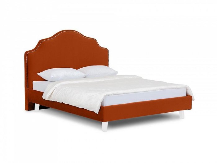 Кровать Queen Victoria L 160х200 терракотового цвета - купить Кровати для спальни по цене 44080.0