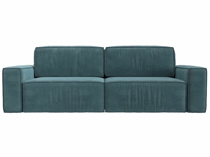 Прямой диван-кровать Прага классик бирюзового цвета - купить Прямые диваны по цене 71999.0