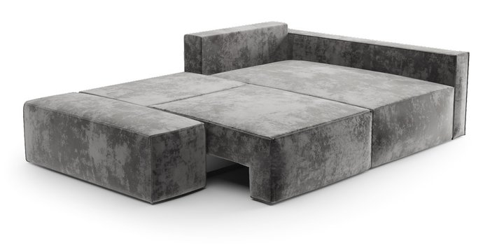 Угловой диван-кровать Софт темно-серого цвета правый с банкеткой - лучшие Угловые диваны в INMYROOM Угловой диван-кровать Софт темно-серого цвета правый с банкеткой - лучшие Угловые диваны в INMYROOM