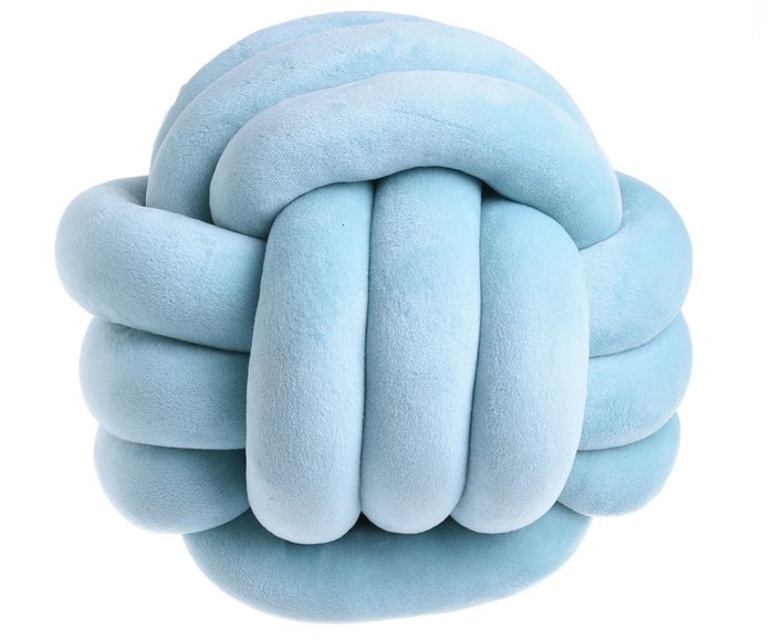 Декоративная подушка голубого цвета