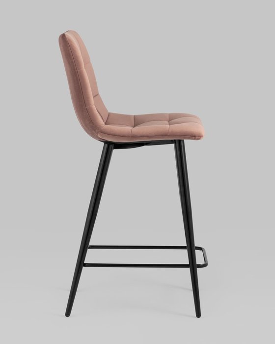 Стул полубарный Джанго пыльно-розового цвета - лучшие Барные стулья в INMYROOM