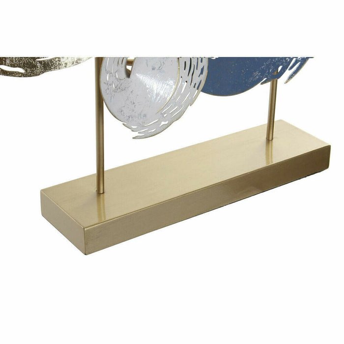 Декоративная фигура 65,4 x 9 x 51 cm Абстракция Синий Позолоченный Коричневый современный (2 штук) - купить Фигуры и статуэтки по цене 15391.0