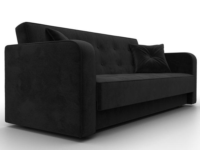 Диван-кровать Тур черного цвета - лучшие Прямые диваны в INMYROOM Диван-кровать Тур черного цвета - лучшие Прямые диваны в INMYROOM