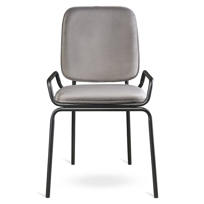 Стул Ror double frame серо-черного цвета - купить Обеденные стулья по цене 15900.0