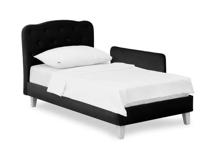 Кровать Candy 80х160 черного цвета - купить Одноярусные кроватки по цене 37300.0