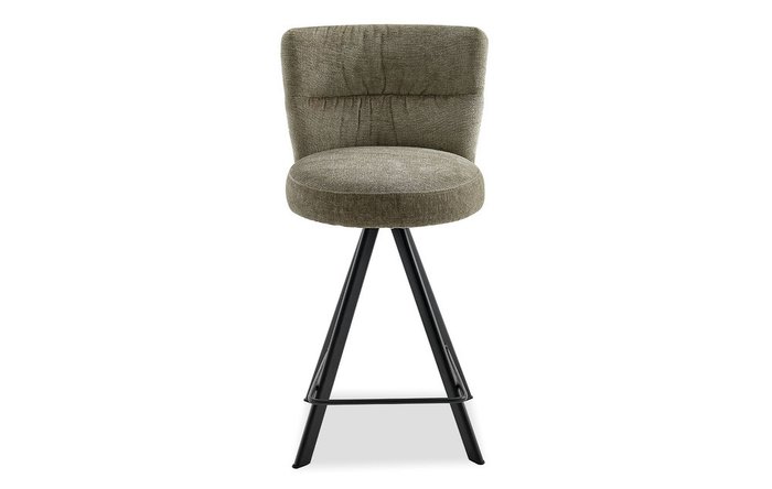 Полубарный стул Dita серо-оливкового цвета - лучшие Барные стулья в INMYROOM