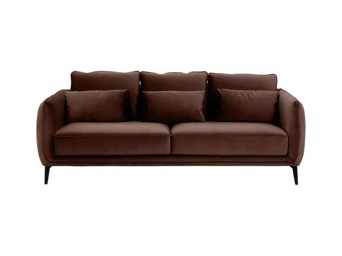 Диван Amsterdam темно-коричневого цвета - купить Прямые диваны по цене 79920.0