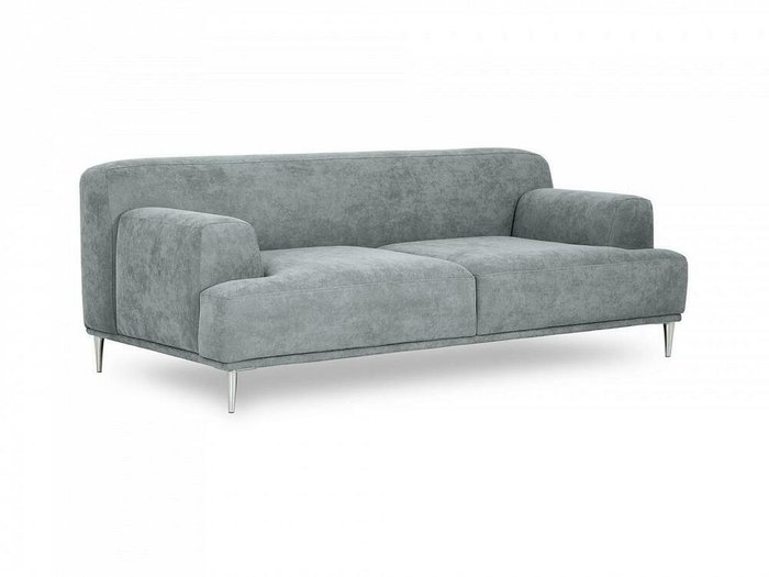 Диван Portofino серого цвета с ножками цвета хром - купить Прямые диваны по цене 87660.0