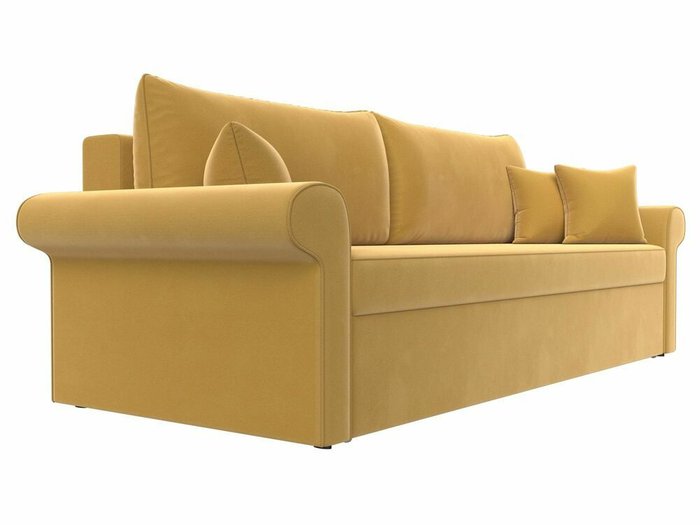 Прямой диван-кровать Милфорд желтого цвета - лучшие Прямые диваны в INMYROOM