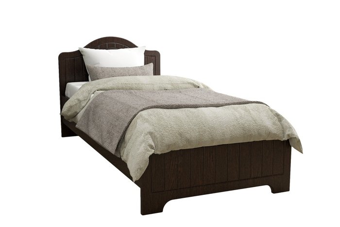 Кровать Монблан 90х190 темно-коричневого цвета - лучшие Кровати для спальни в INMYROOM