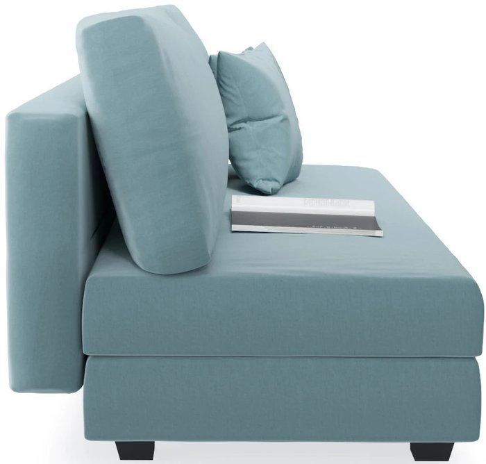 Прямой диван-кровать Forest голубого цвета - купить Прямые диваны по цене 39142.0