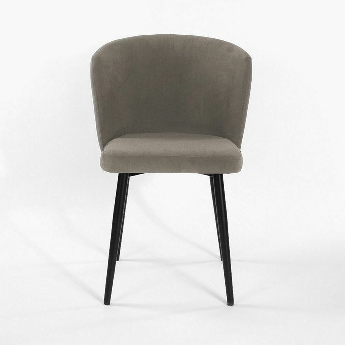 Стул Неаполь серого цвета с вертикальной прострочкой - купить Обеденные стулья по цене 9900.0