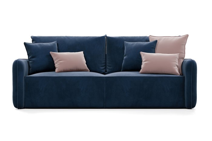 Диван-кровать Портленд темно-синего цвета - купить Прямые диваны по цене 49990.0