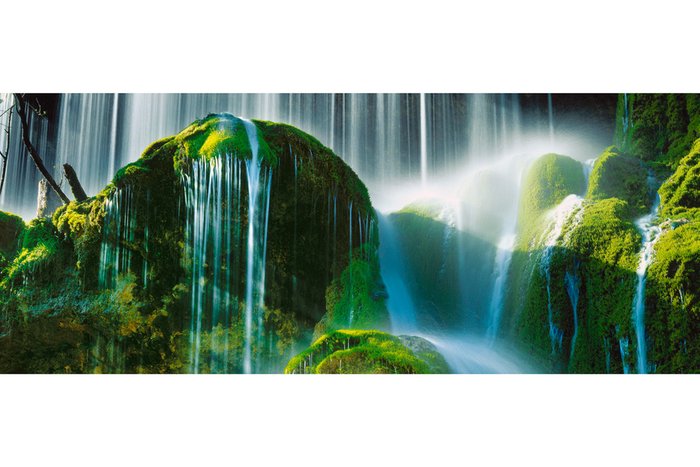 Репродукция на стекле Green Falls Репродукция на стекле Green Falls