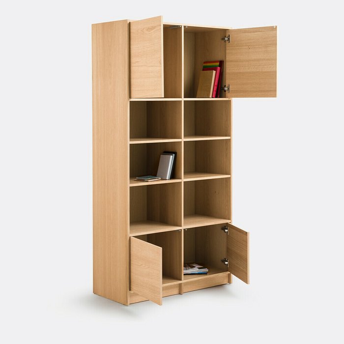 Книжный шкаф Senssia каштанового цвета - лучшие Книжные шкафы в INMYROOM