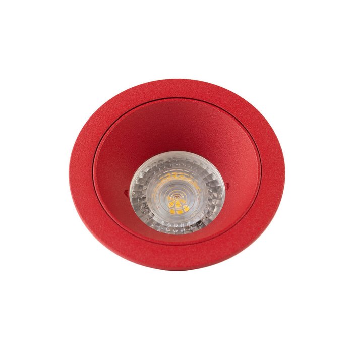 Точечный встраиваемый светильник из металла красного цвета - купить Встраиваемые споты по цене 2199.0