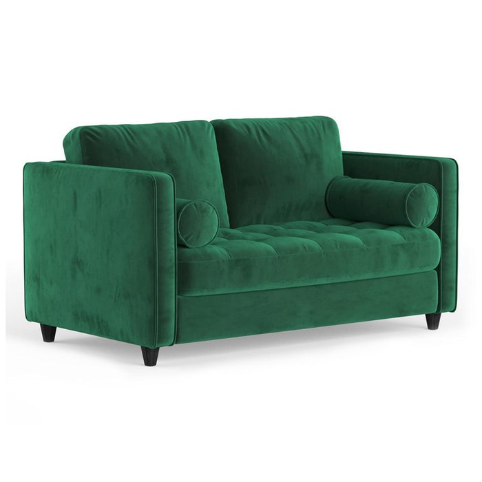 Двухместный раскладной диван Scott MTR зеленый - купить Прямые диваны по цене 62100.0