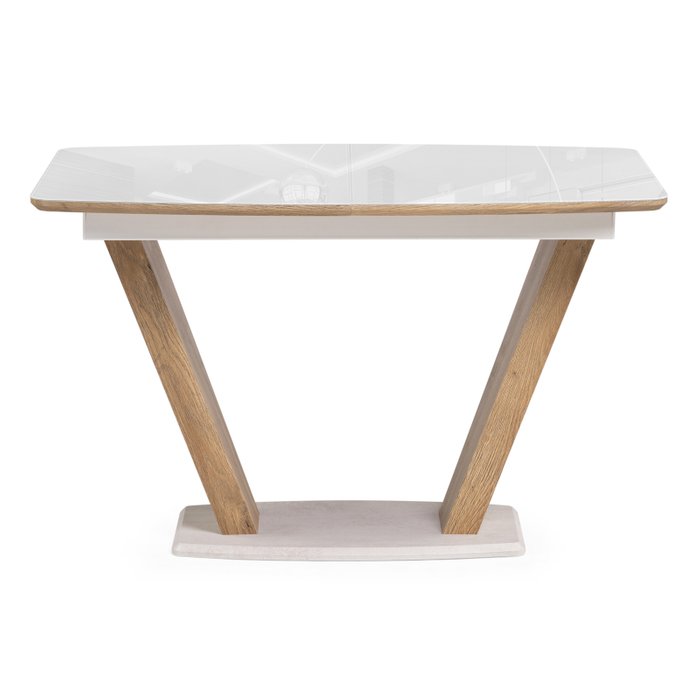 Раздвижной обеденный стол Питер с белой столешницей - купить Обеденные столы по цене 26011.0