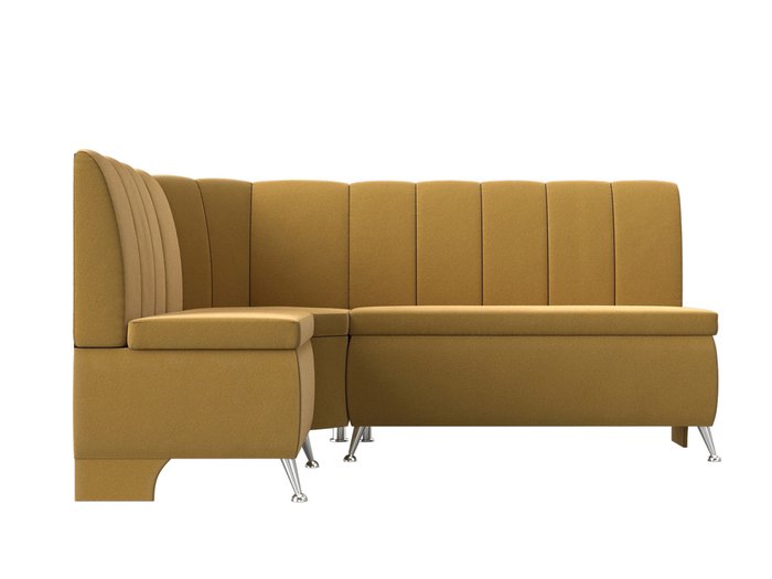Кухонный угловой диван Кантри желтого цвета левый угол - купить Угловые диваны по цене 35999.0
