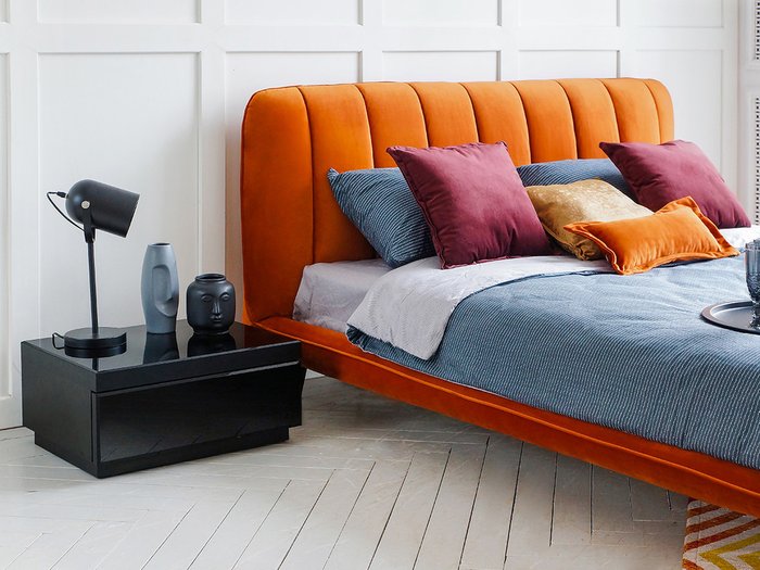 Кровать Amsterdam 180х200 красного цвета - купить Кровати для спальни по цене 74880.0