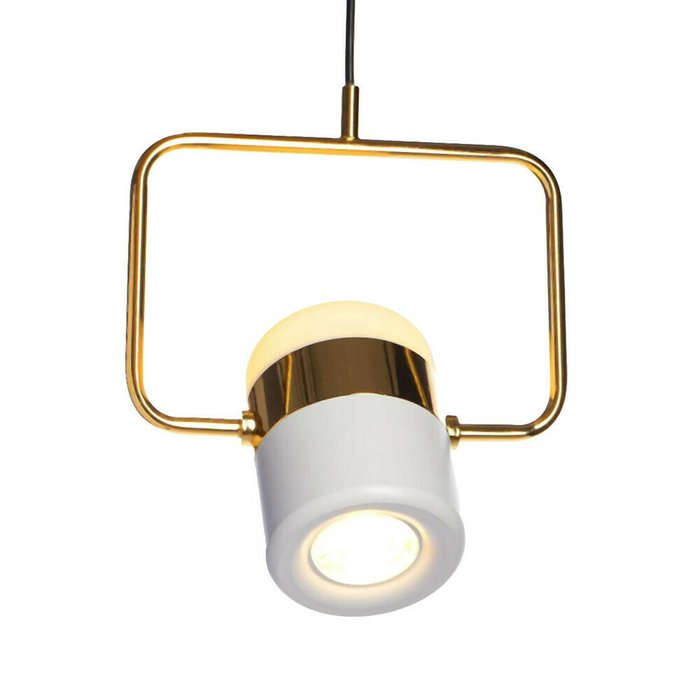 Подвесной светодиодный светильник Ling бело-золотого цвета - лучшие Подвесные светильники в INMYROOM