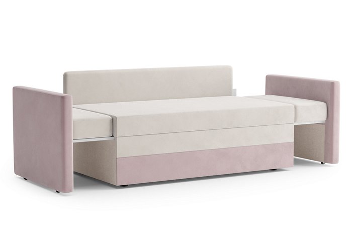 Диван-кровать Юниор бежево-розового цвета - лучшие Прямые диваны в INMYROOM Диван-кровать Юниор бежево-розового цвета - лучшие Прямые диваны в INMYROOM