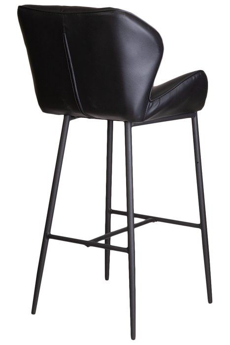 Барный стул Lagos черного цвета из экокожи - лучшие Барные стулья в INMYROOM