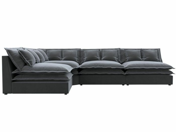 Угловой диван Лига 040 серого цвета левый угол - купить Угловые диваны по цене 94999.0