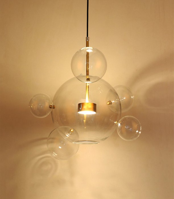 Подвесной светильник Bolle из шести стеклянных шаров - лучшие Подвесные светильники в INMYROOM