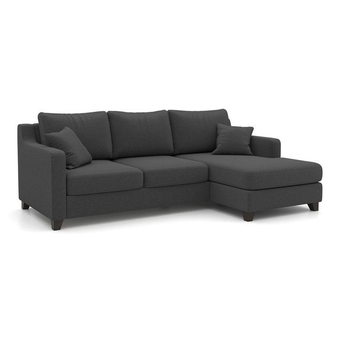 Угловой диван-кровать Mendini EKL темно-серого цвета