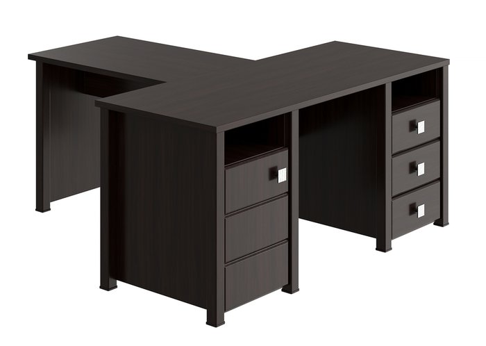 Стол письменный приставной Изабель темно-коричневого цвета - лучшие Письменные столы в INMYROOM