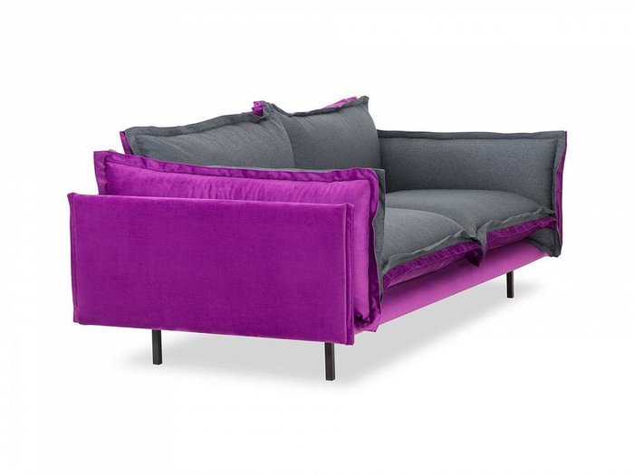 Диван Barcelona серо-пурпурного цвета - лучшие Прямые диваны в INMYROOM