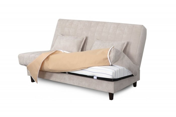 Диван-кровать Манго светло-бежевого цвета - купить Прямые диваны по цене 41990.0