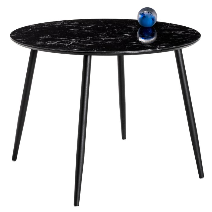 Стол обеденный раскладной Кловис черного цвета - купить Обеденные столы по цене 17710.0