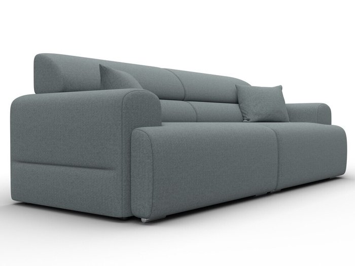 Диван Лига-109 серого цвета - лучшие Прямые диваны в INMYROOM