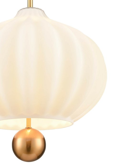 Подвесной светильник Bianco L золотисто-белого цвета - лучшие Подвесные светильники в INMYROOM