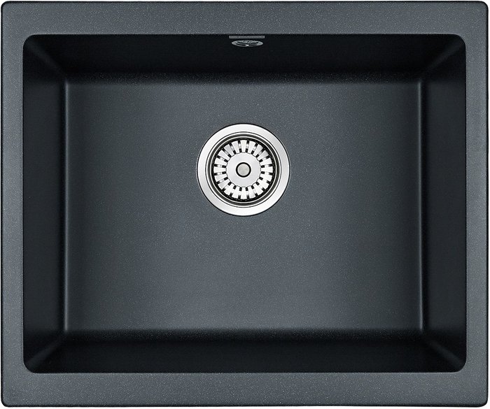 Кухонная мойка прямоугольная Paulmark Gera 55х46 см цвета черный металлик - купить Кухонные мойки по цене 25038.0