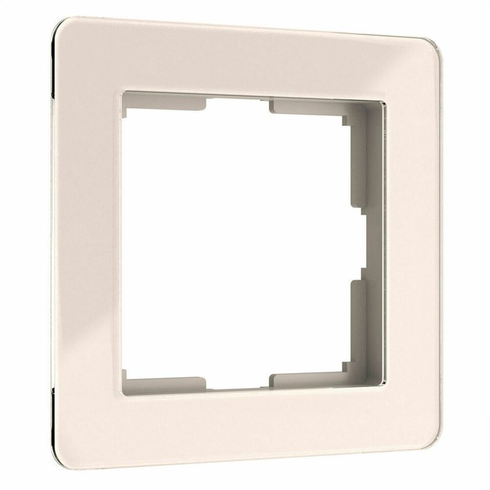 Рамка из акрила на 1 пост Acrylic айвори W0012743 Рамка из акрила на 1 пост Acrylic айвори W0012743