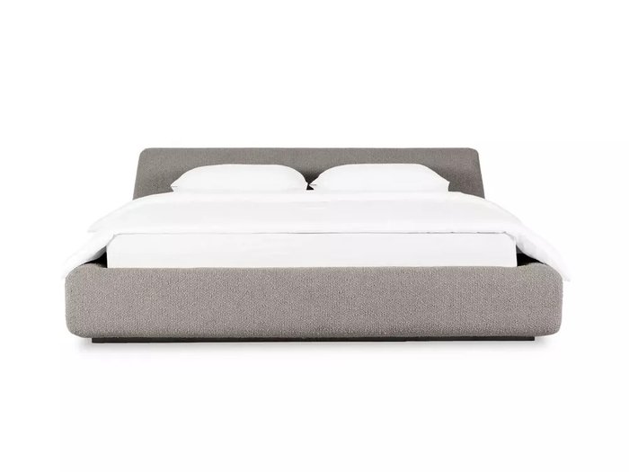 Кровать Vatta 140х200 бежево-серого цвета без подъемного механизма - купить Кровати для спальни по цене 58560.0