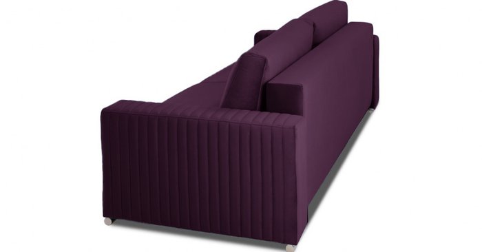 Прямой диван-кровать Тусон Лайт фиолетового цвета - купить Прямые диваны по цене 53800.0