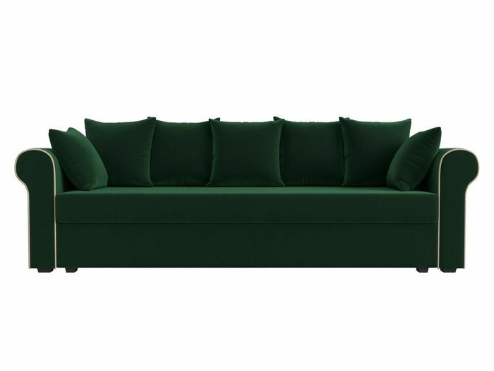 Прямой диван-кровать Рейн зеленого цвета - купить Прямые диваны по цене 30999.0
