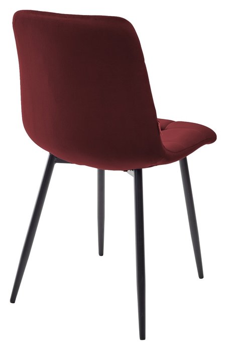 Стул Chilli Square бордового цвета (велюр) - лучшие Обеденные стулья в INMYROOM